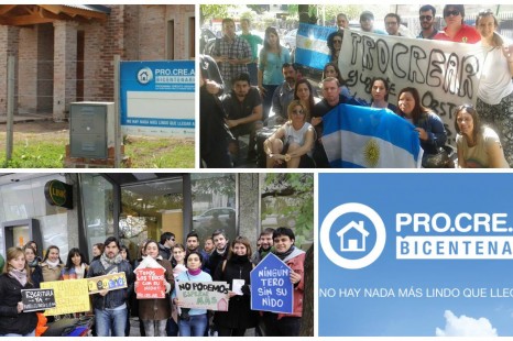 Beneficiarios del ProCreAr movilizan al Banco Hipotecario