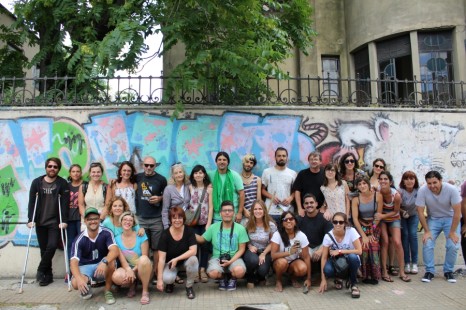 Mural en homenaje al trabajador de la CPM Federico Pérez Aznar