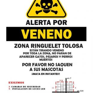 «Es un veneno muy fuerte y peligroso, tanto para animales como para adultos y niños»