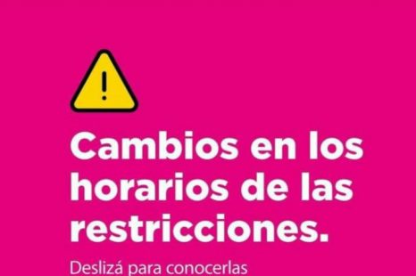 Se extendió el horario de las restricciones nocturnas en La Plata