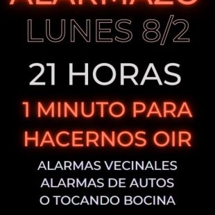 Se hará un alarmazo por seguridad en la región