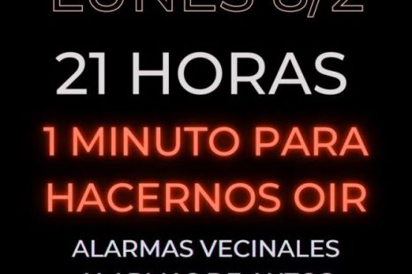 Se hará un alarmazo por seguridad en la región