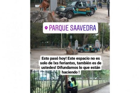 La municipalidad prohíbe el ingreso de artesanes y vecines a la parte cerrada del Parque Saavedra