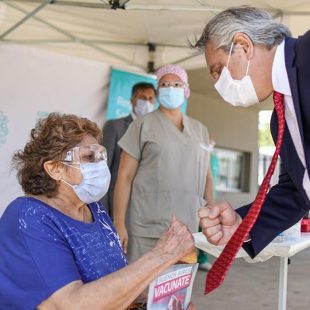 Alberto Fernández y Axel Kicillof visitaron el Hospital Bicentenario