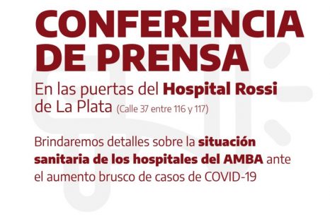 Profesionales de la salud darán detalles de la situación de los hospitales en AMBA