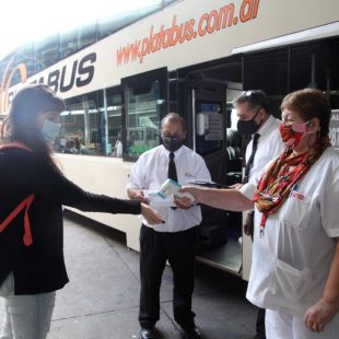 Aumentaron los controles sanitarios en la Terminal de Ómnibus