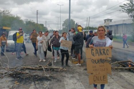 “Garro queremos que nos arreglen las calles”